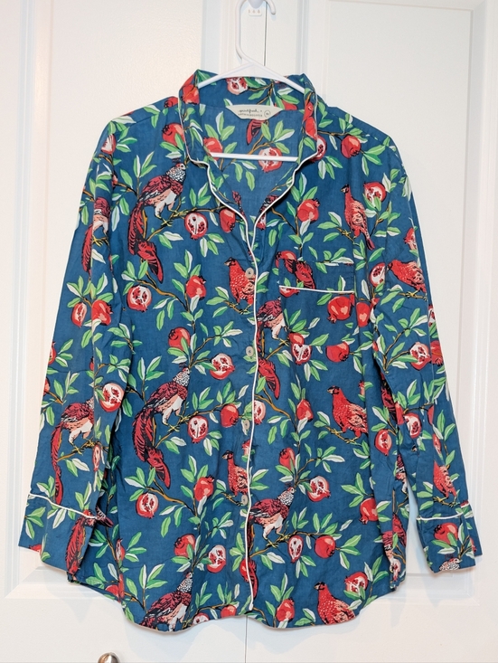 Anthropologie Other - Anthropologie PrintFresh Pomegranate Pajama Top XL